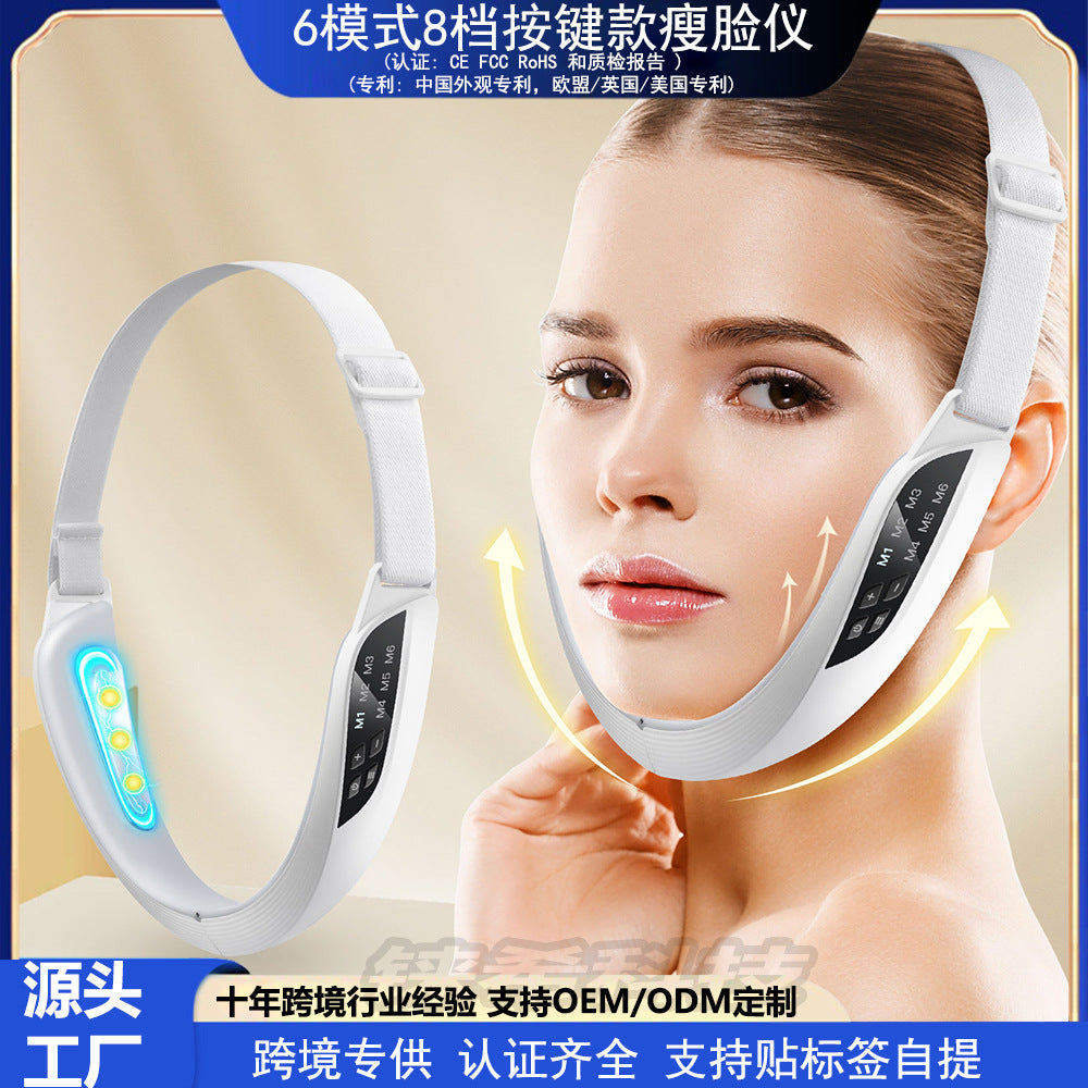 6-Mode 8-Speed Microcurrent EMS Face Slimming Device