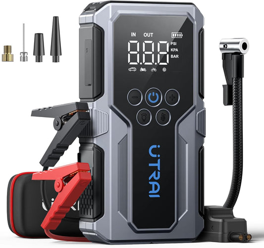 UTRAI 4000A Car Jump Starter with Air Compressor & Power Bank