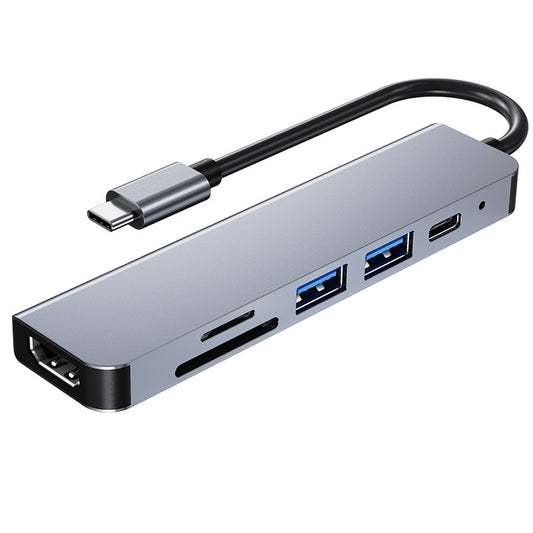 6-in-1 USB-C Multifunctional Docking Station with 4K HD