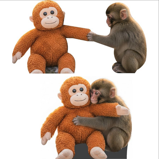 Viral Punch Monkey Toy – Interactive Hugging Monkey Plush | Funny Emotional Support Toy | Stress Relief & Gift for Kids & Adults